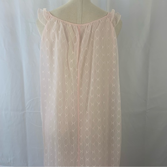 Vintage Maxi Soft Pink Nightgown - Picture 6 of 8